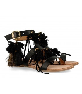 Sandalia Plana mujer GIOSEPPO 45270 NEGRO