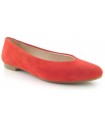 Zapato salón plano color rojo