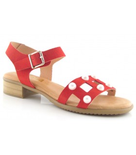 Sandalia Plana mujer KAOLA 293 ROJO