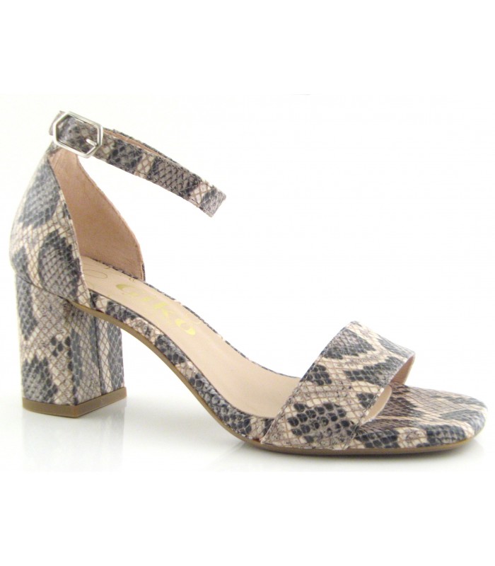 Sandalia Tacón mujer GIKO 14562 NATURAL