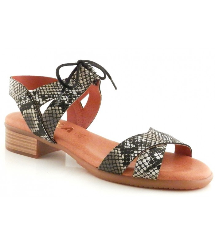 Sandalia Tacón mujer KAOLA 1291 NEGRO