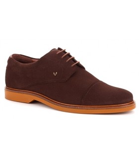 Zapato en serraje marron
