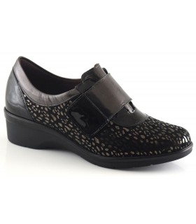 Zapatos de confort en negro y antracita