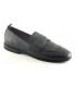 Mocasín en piel negra para mujer 