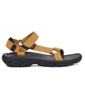 Sandalia con velcros en color mostaza