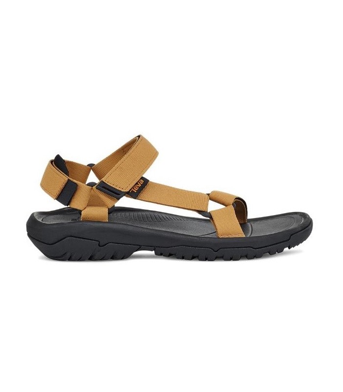 Sandalia con velcros en color mostaza