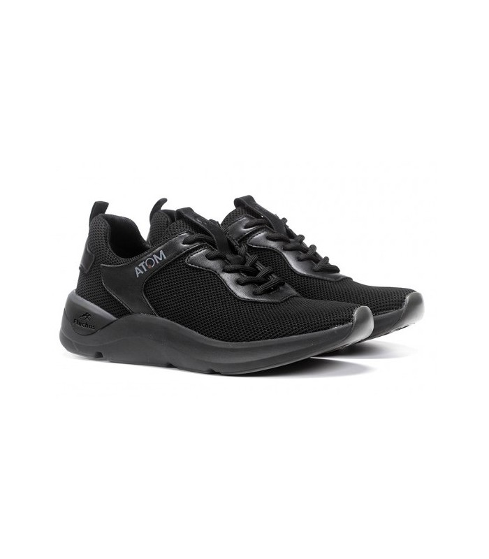 Deportivo en color negro con cordones