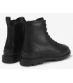 Botas militares en piel negra