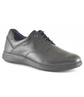 Zapato liso para hombre en piel negra