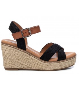 Sandalia de esparto con cuña para mujer Xti 45173
