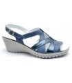 Sandalia combinada de color azul