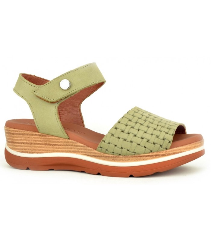 Sandalia para mujer en color verde agua