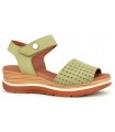 Sandalia para mujer en color verde agua