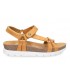 Sandalias de color mostaza con velcro 