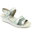 Sandalia para mujer en color verde agua