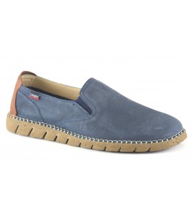 Zapatos sin cordones con elásticos en color azul
