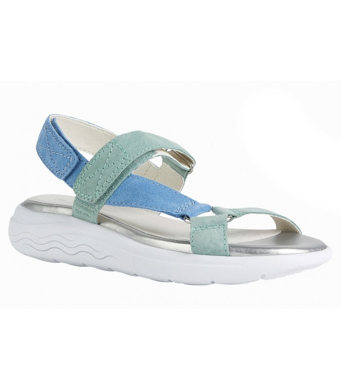 Sandalias con cierre de velcro en color turquesa
