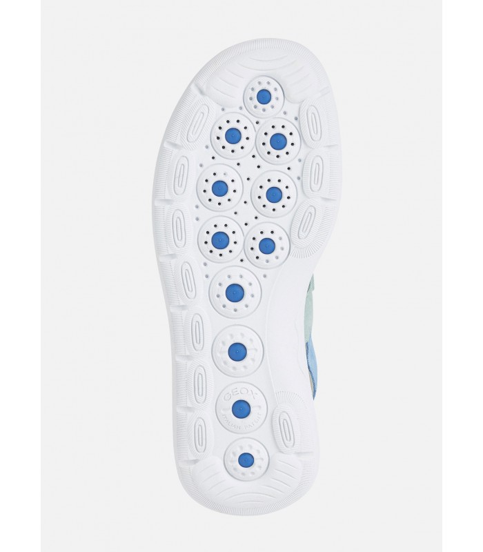 Sandalias con cierre de velcro en color turquesa