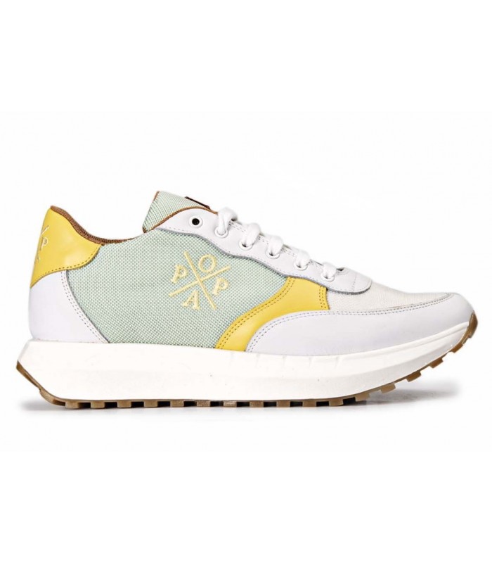Deportivo combinado en color blanco y menta