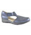 Sandalias de confort en color azul marino