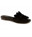 Sandalias de rafia en color negro