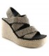Sandalias de yute en color negro