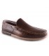 Mocasín para hombre de piel en color marrón