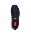 Deportivo de color azul marino con cordones