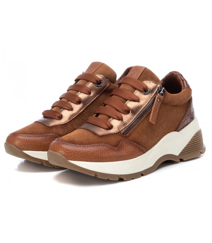 Deportivo para mujer en piel camel