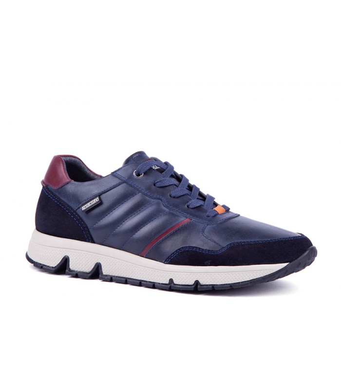 Deportivo para hombre en piel de color azul