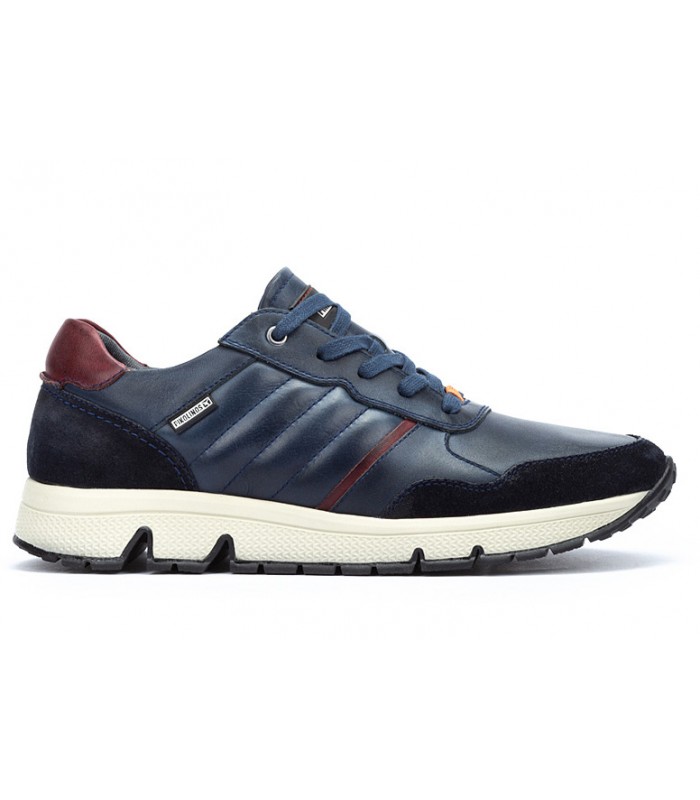 Deportivo para hombre en piel de color azul