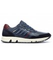 Deportivo para hombre en piel de color azul