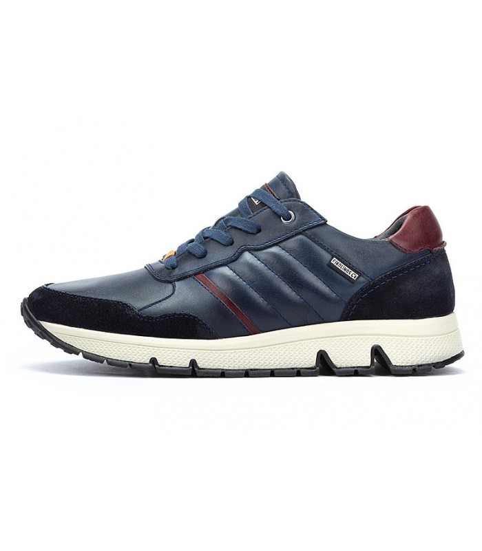 Deportivo para hombre en piel de color azul