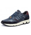 Deportivo para hombre en piel de color azul