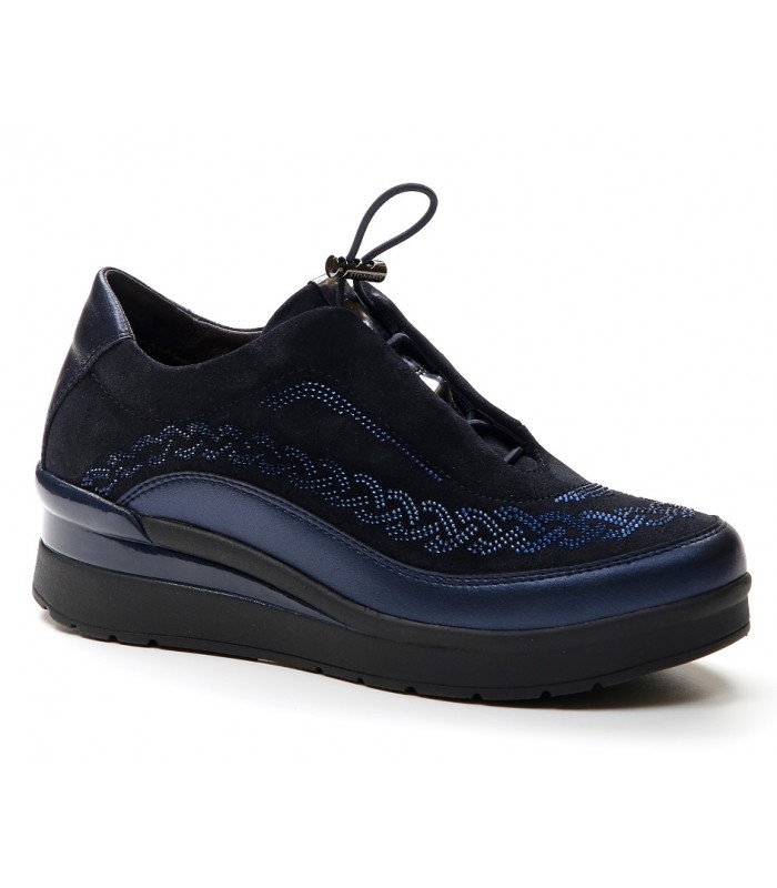 Deportivo en color azul con tirador