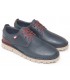 Zapatos de piel para hombre en color azul marino