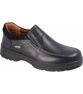 Zapato con elásticos en piel engrasada