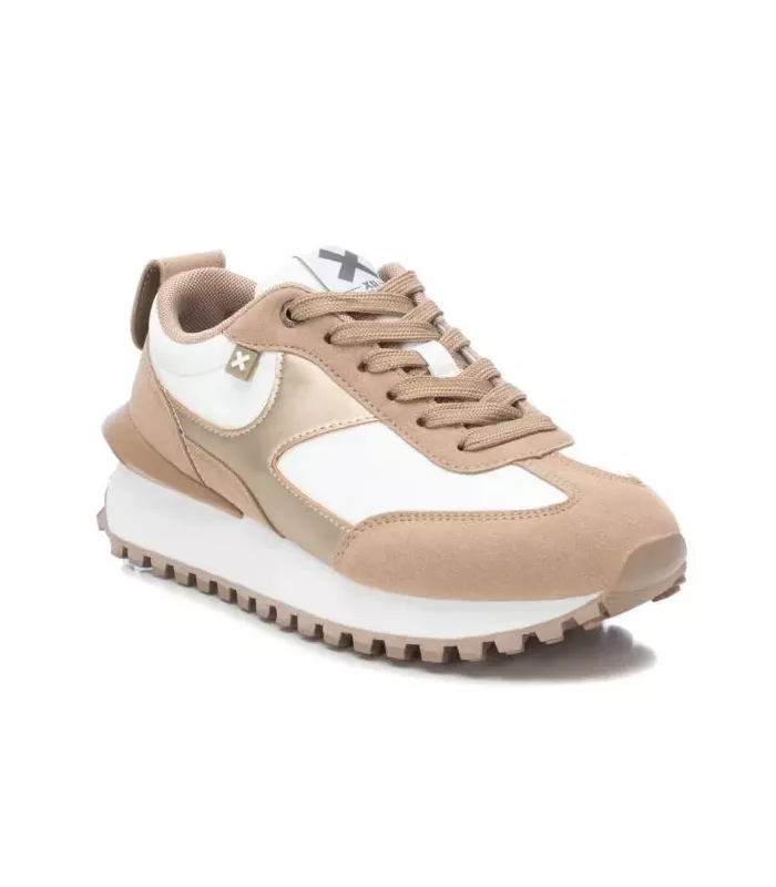 Deportivo combinado en blanco y taupe