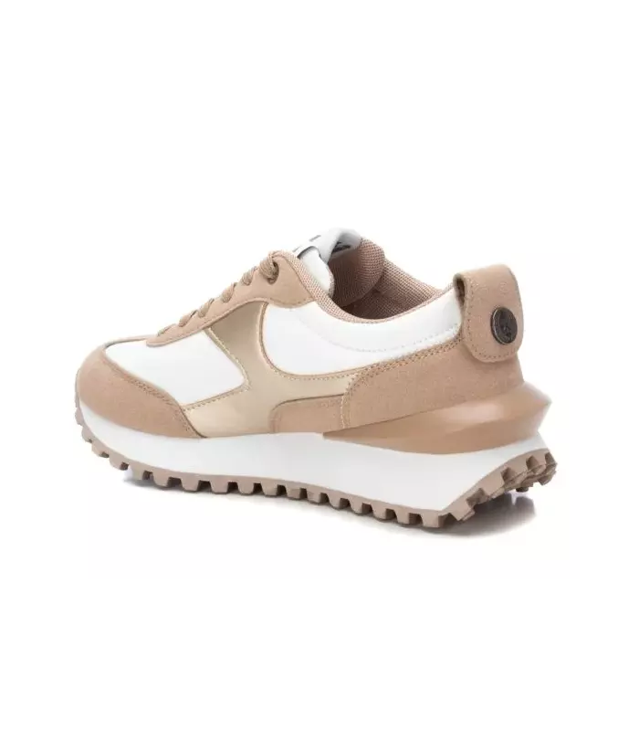 Deportivo combinado en blanco y taupe
