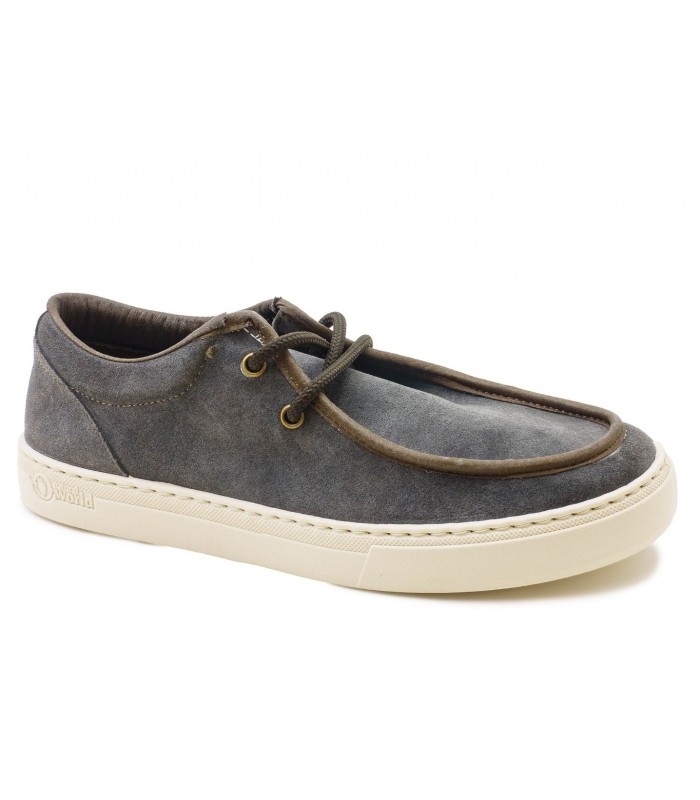 Zapato tipo wallabee en color antracita
