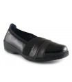 Zapato con elásticos en color negro