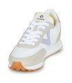 Deportivo de corte clásico en color blanco con lila 