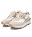 Sneakers glitter en dorado de mujer