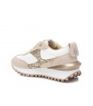 Sneakers glitter en dorado de mujer