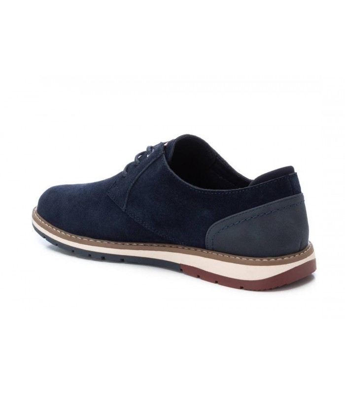 Zapatos de serraje azul de caballero