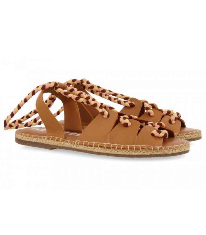 Sandalias color cuero de mujer