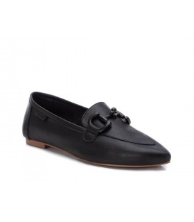 Mocasines en piel negra de mujer