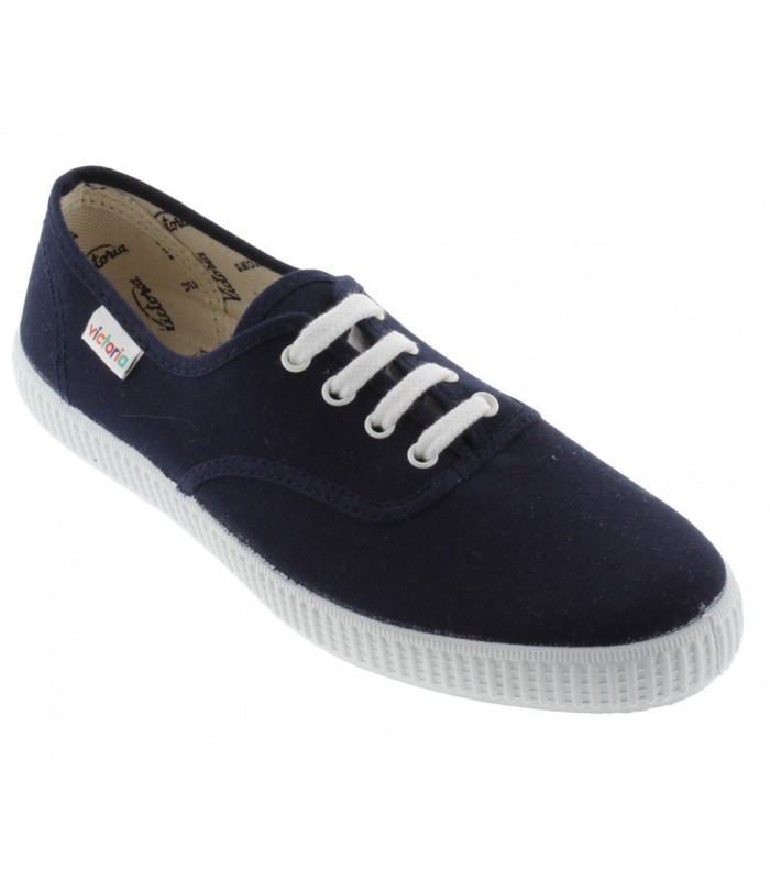Deportivo de lona en color azul marino