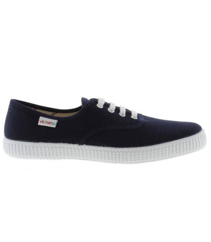 Deportivo de lona en color azul marino