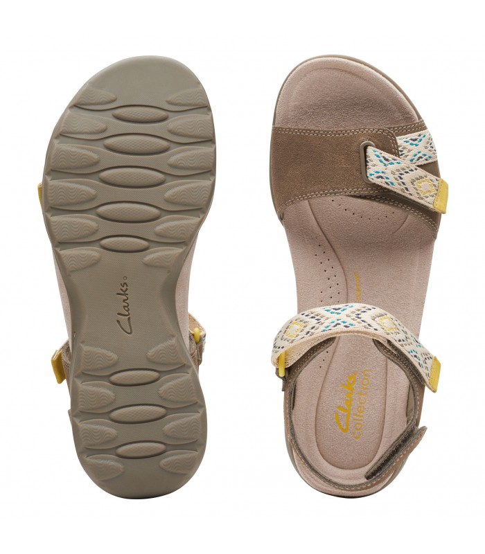 Sandalias color verde para mujer